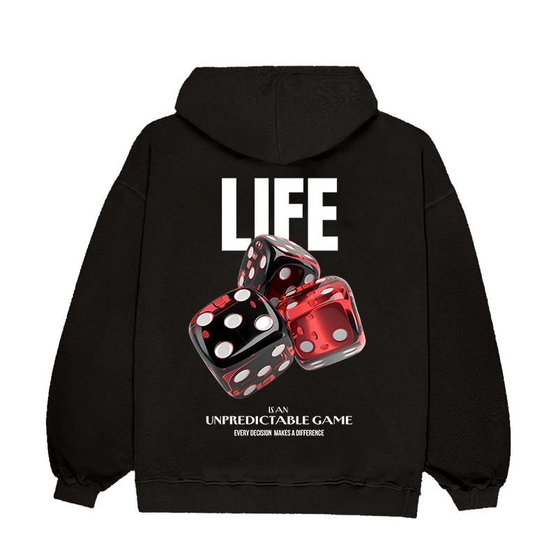 Life Is Unpredictable | Unisex Oversized Hoodie