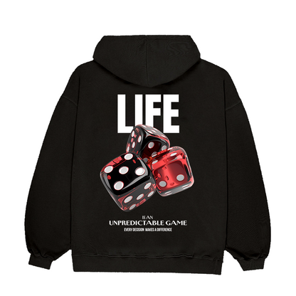 Life Is Unpredictable | Unisex Oversized Hoodie